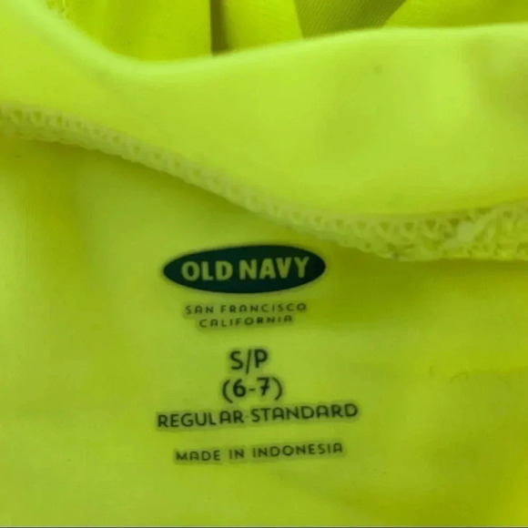 Bundle of 3 neon yellow swim shirts, small, medium & large - Picture 4 of 9